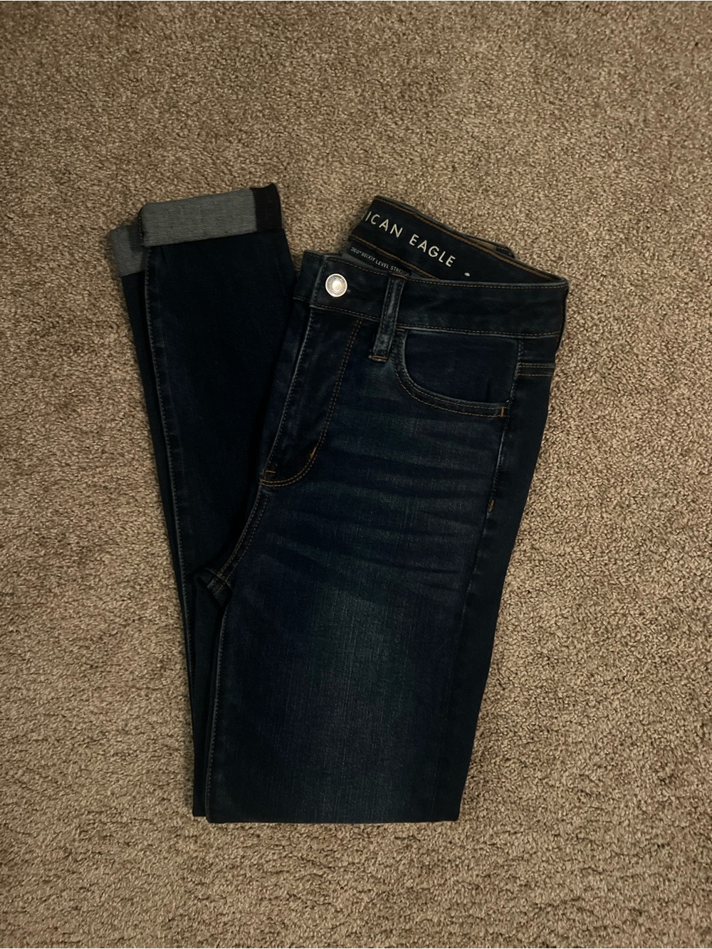 American Eagle Outfitters Women’s Dark Blue Skinny Jeans